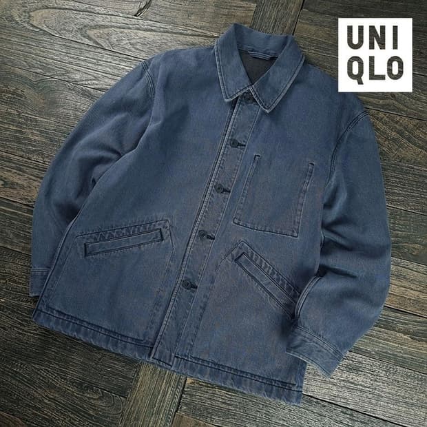 [유니클로] 오버핏 데님 워크 자켓 M19581