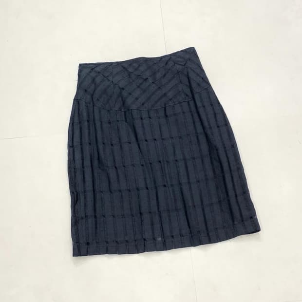 Sheer Grid Skirt
