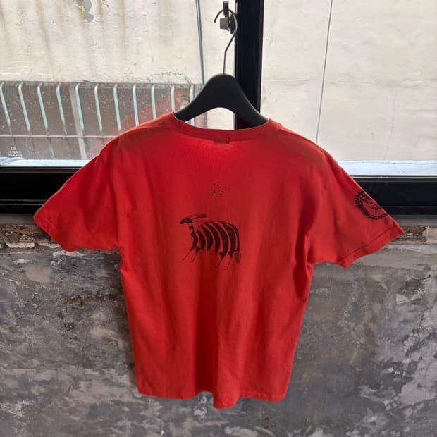 A.A.R Yohji Yamamoto Red Orange T Shirt
