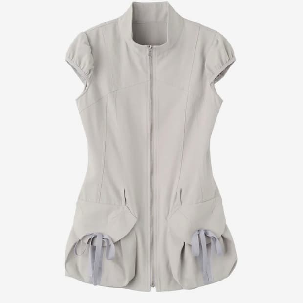 스컬프터 Cargo Zip-Up Dress Ice Gray (L)