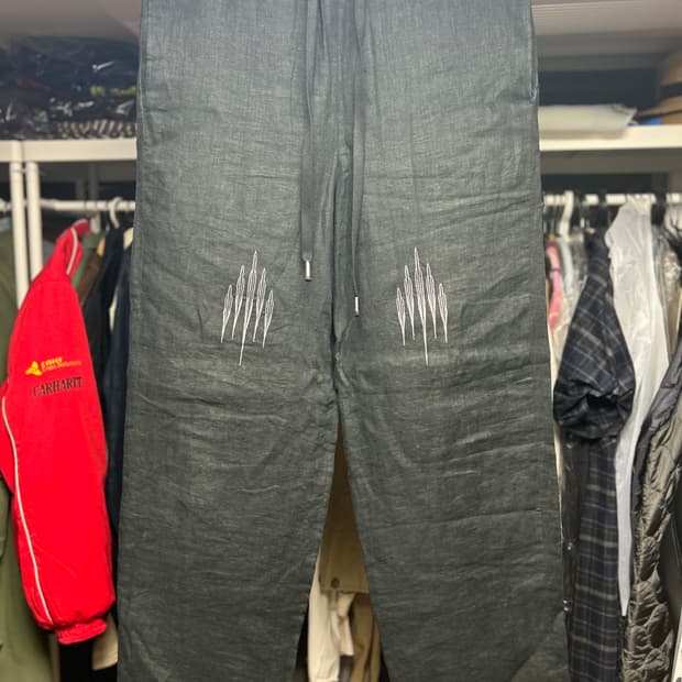 cotd 칠드런오브더 디스코댄스 보헤미안 자수 린넨 팬츠