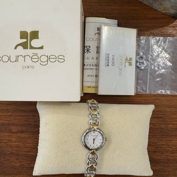 [Full Set] 쿠레주 Courrèges 90s 빈티지 주얼리 시계