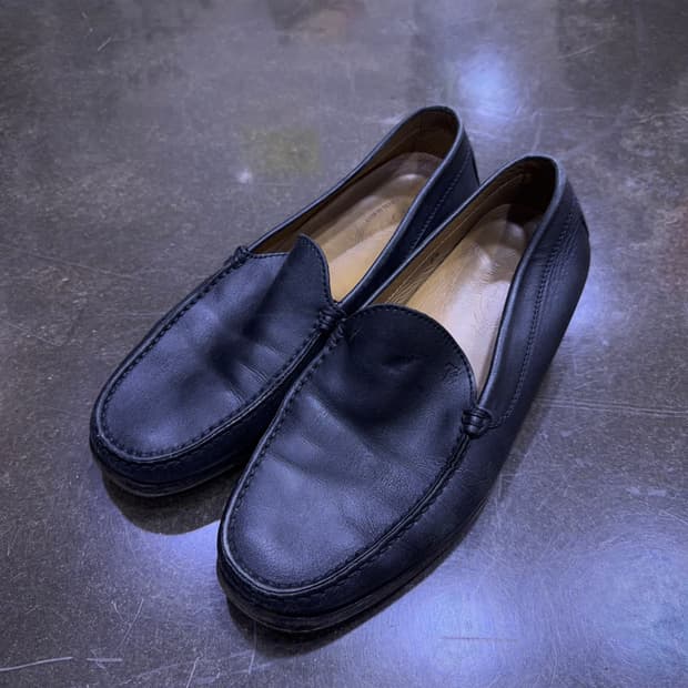 토즈 클래식 U팁 레더 로퍼 블랙 8.5 (275)