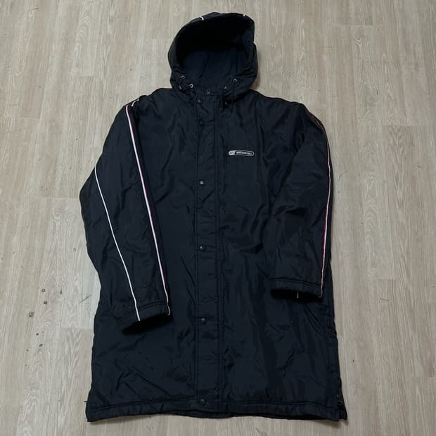 나이키 배스킷볼 사이드라인 후드 벤치 롱패딩 돕바 [블랙] XL/105