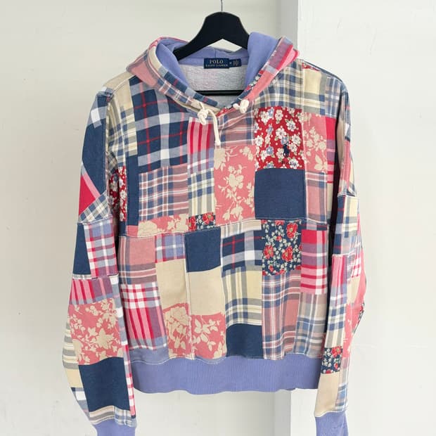 폴로 랄프 로렌 패치워크 후드