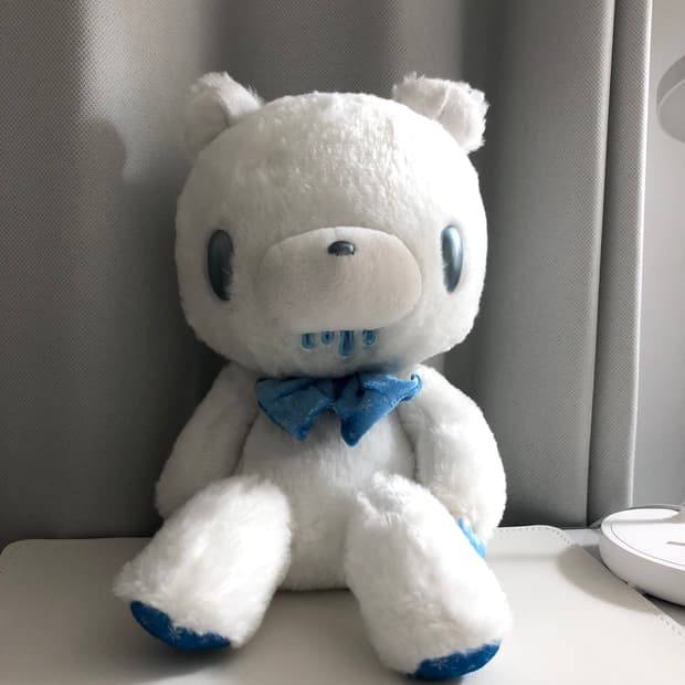 글루미베어 윈터스페셜 블루 화이트 인형 누이 마스코트