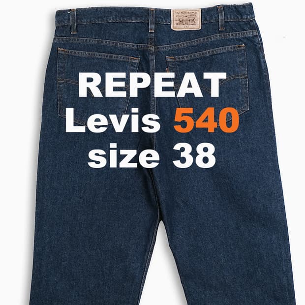 리바이스 540 오렌지탭 90s 38 인치 OR5403806