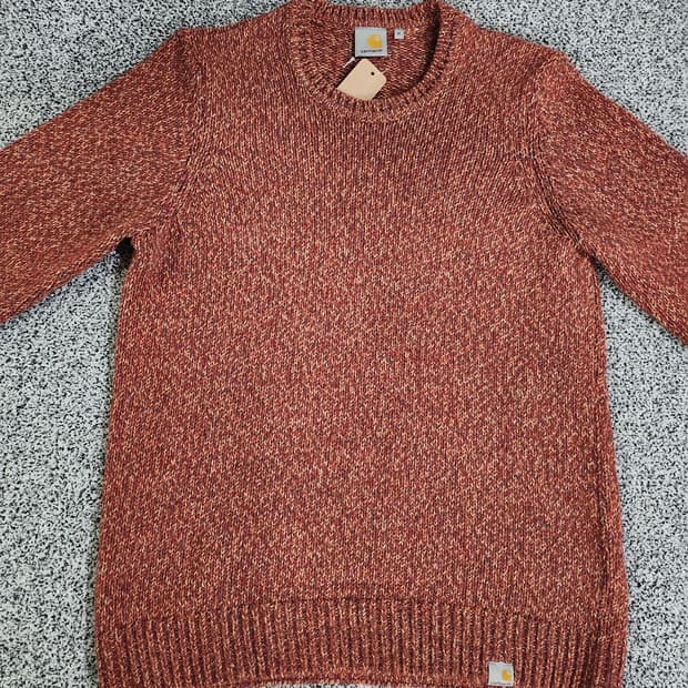 칼하트 니트 (오렌지 믹스 컬러)