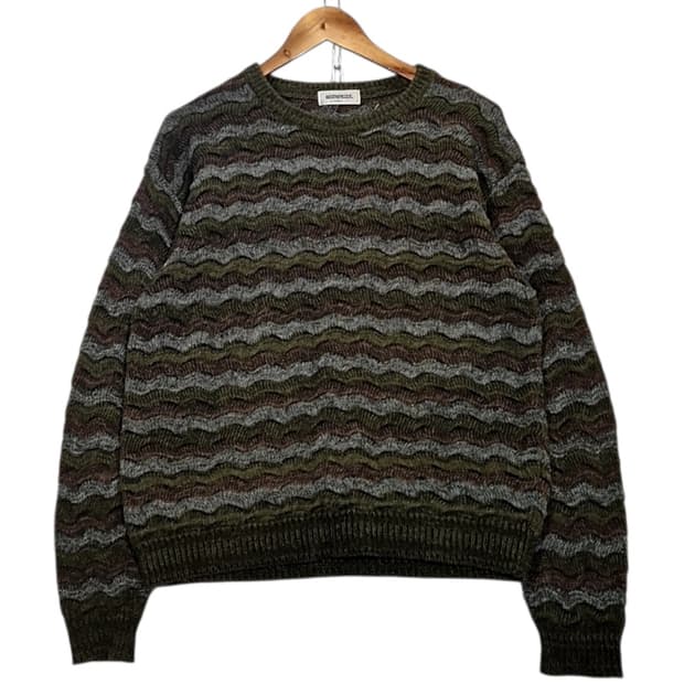 웨더콕 케이블 패턴 니트 