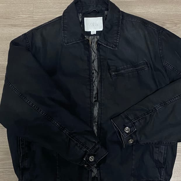 [L]자라 워싱 패디드 워크 자켓