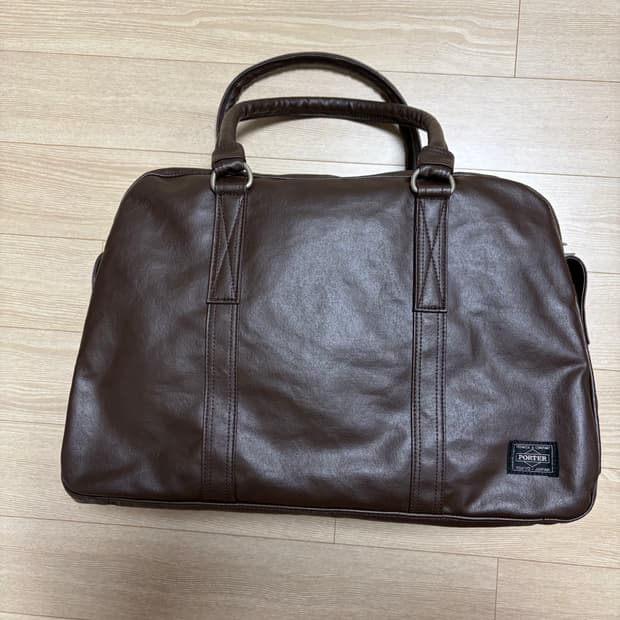 요시다포터 porter 프리스타일 보스턴백 브라운 (미사용에 가까움)