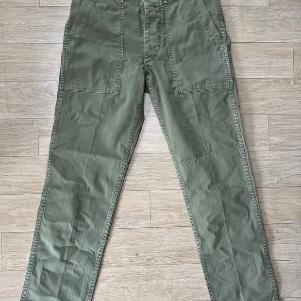 RRL 헤링본 퍼티그 팬츠