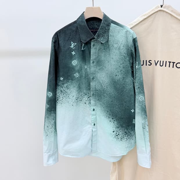 [S급/M] 루이비통 그라데이션 스프레이 모노그램 셔츠