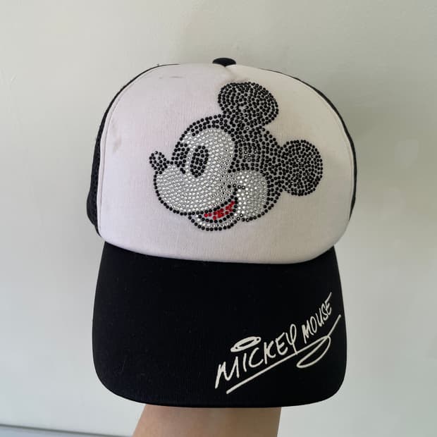 디즈니 x 미키마우스 핫픽스스톤 트러커캡 