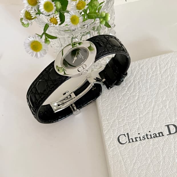 DIOR 레이디디올 까나쥬 스트랩 디올 시계