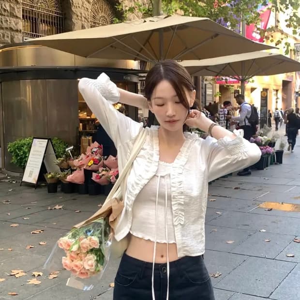르베인 리본 블라우스 + 팬츠 일괄판매