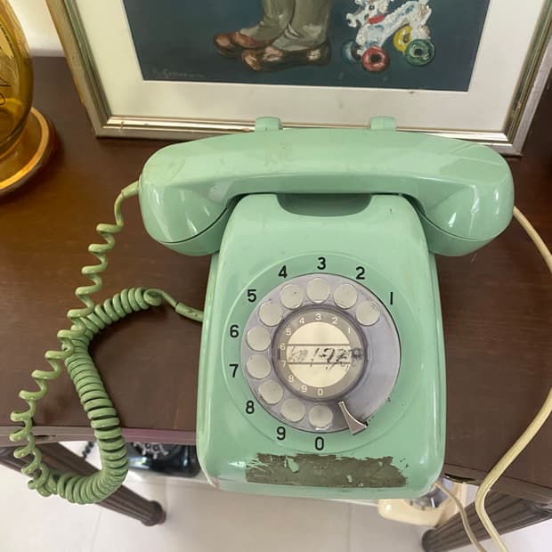 1970년대 일본 다이얼 빈티지 전화기