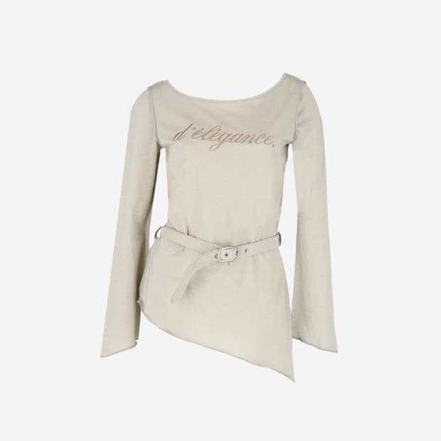 Glitter belt top