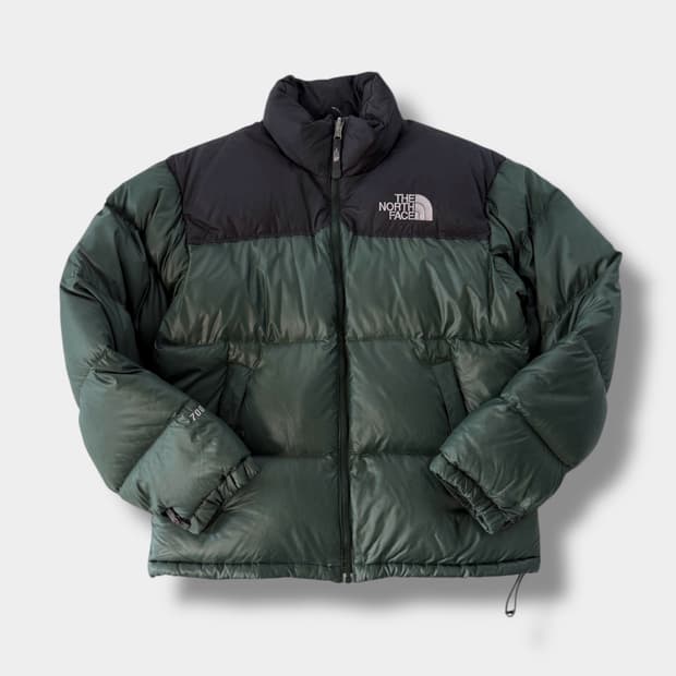 노스페이스 루즈핏 og 카키 구스다운 700 눕시