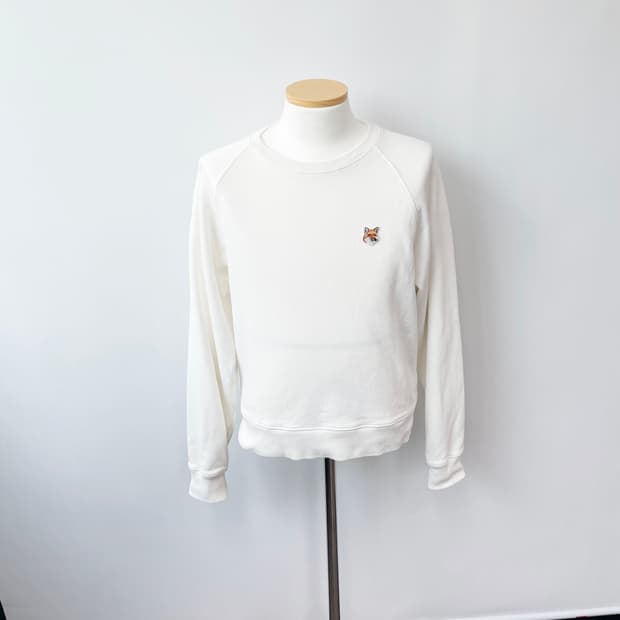 메종키츠네 정품 폭스헤드 패치여성맨투맨