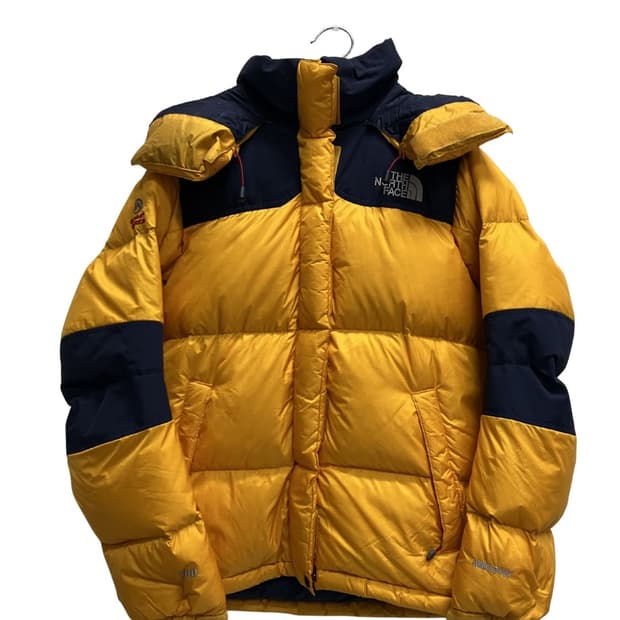 (90) 노스페이스 윈드스토퍼 드롭 700필 구스다운 패딩 자켓 옐로우