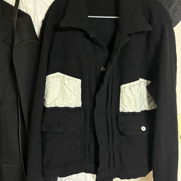 꼼데가르송 축융울 트러커 자켓 XL