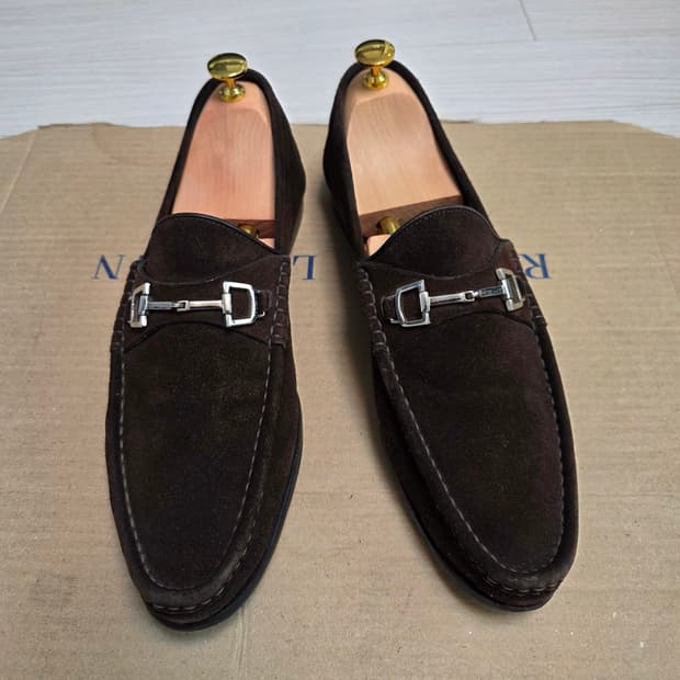 [Gucci] 구찌 홀스빗 스웨이드 로퍼 UK8.5