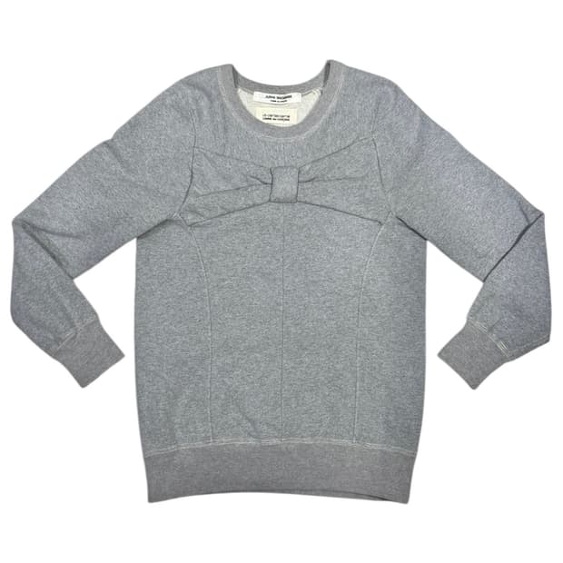 2010 준야 와타나베 대형 입체 리본 디테일 맨투맨 스웨터