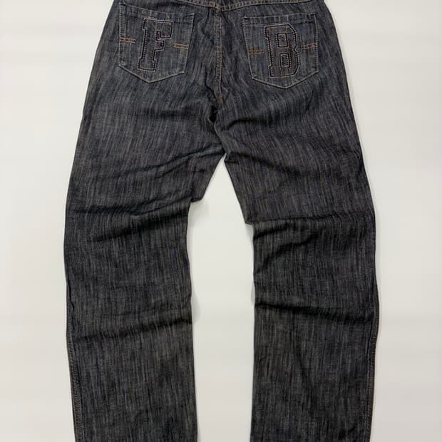 FUBU 후부 컬렉션 워싱 데님 청바지