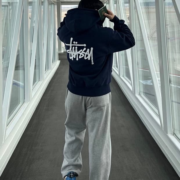 스투시 베이직 후드집업