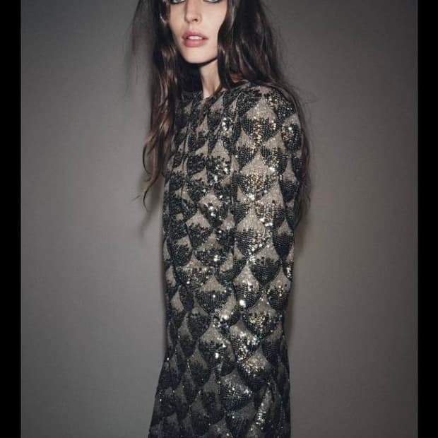 ZARA 스팽글 미니 원피스 S (ZW Collection)