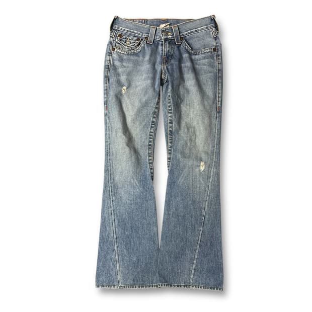  (28) 트루릴리젼 중청 워싱 데님 팬츠 