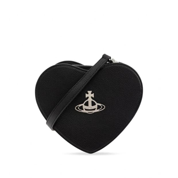 비비안웨스트우드 하트 크로스백 블랙