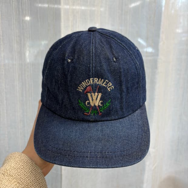 Merkley HEADGEAR 빈티지 데님 볼캡 모자