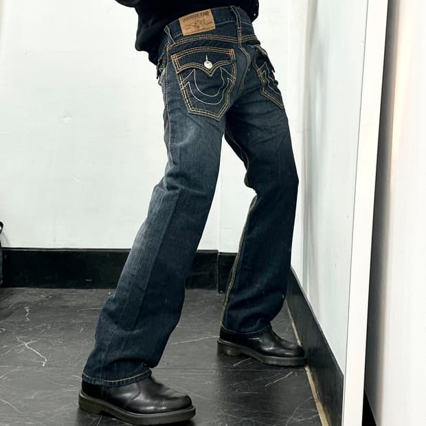 트루릴리전 월드투어 데님 팬츠