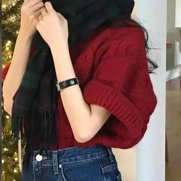 아카이브 제이투유 캐롤 하프 스웨터