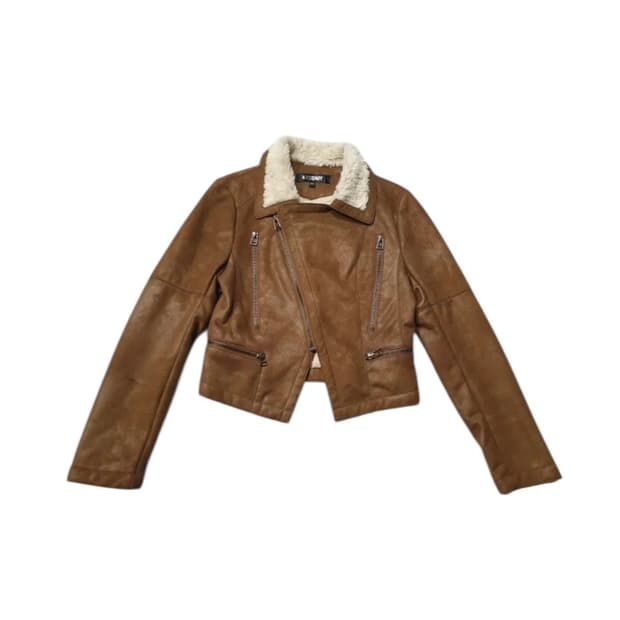 빈티지 바이커 무스탕 크롭 자켓