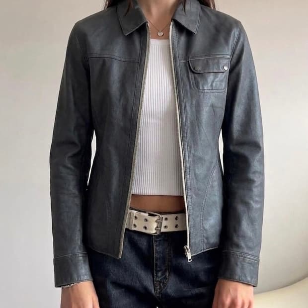 클로즈드(Closed) 소가죽 라이더 자켓