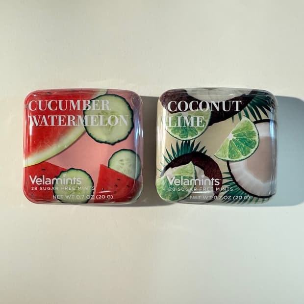 Velamints 벨라민츠 캔디 틴케이스 수박 코코넛