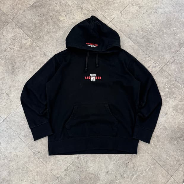 앤더슨벨 블랙 후드티 #csz645
