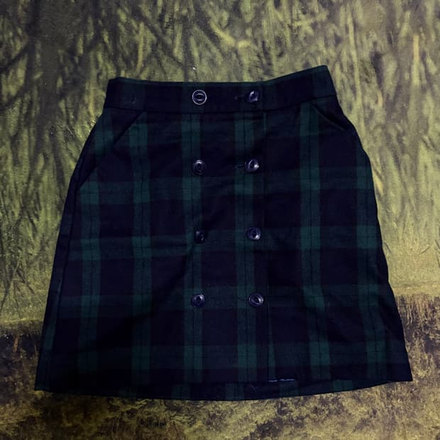 미스치프 체크 치마 스커트 스쿨룩 y2k 갸루