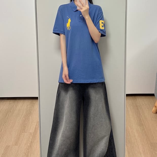 폴로 랄프로렌 빅포니 소라 카라 반팔 티셔츠