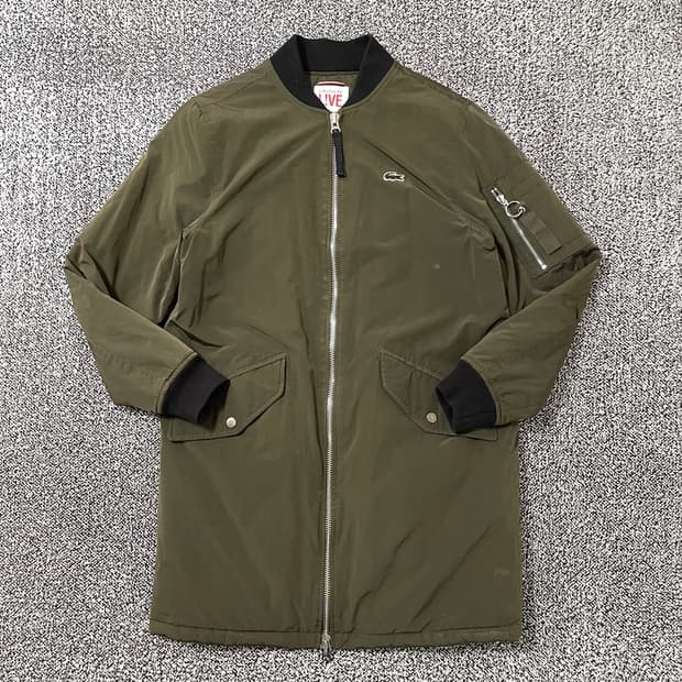 빈티지9. 라코스테 경량패딩 롱 자켓 야상 봄버 MA-1 항공점퍼