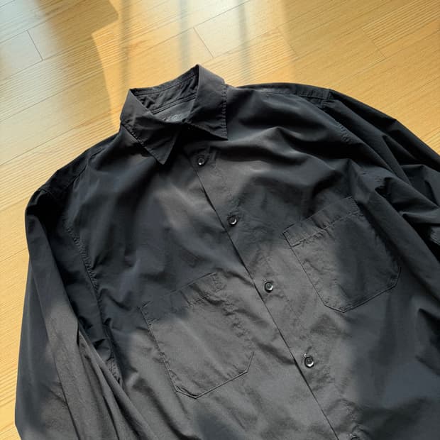 요지 야마모토 뿌르옴므 19ss 롱 셔츠