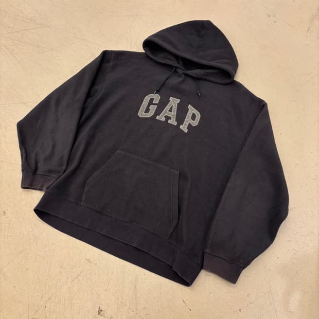 갭 빅로고 후리스 후드티