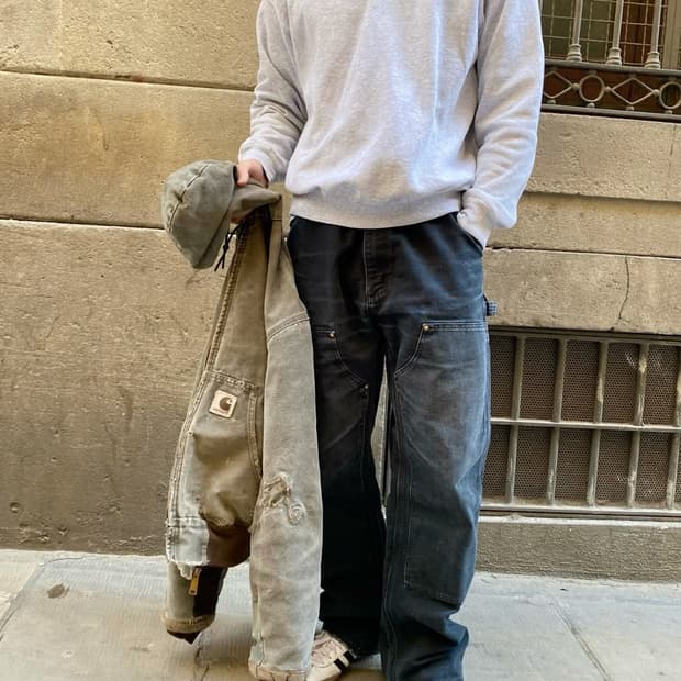 [34]칼하트 b01 더블니 블랙