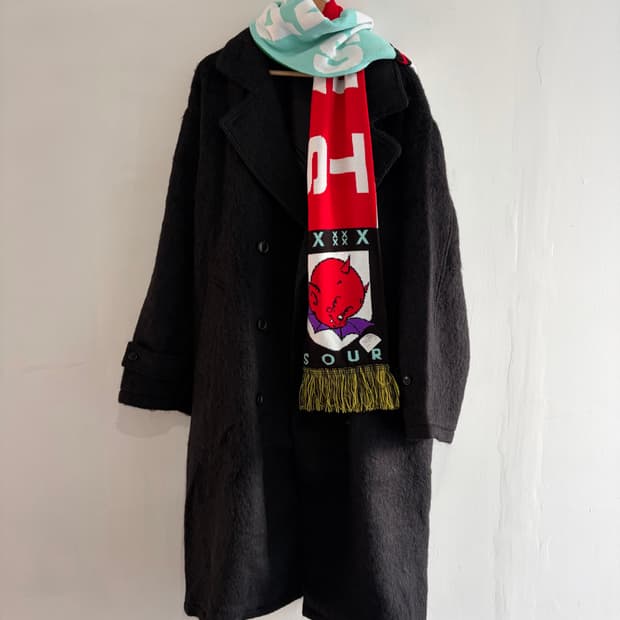 Stussy 스투시 모헤어 롱코트 L