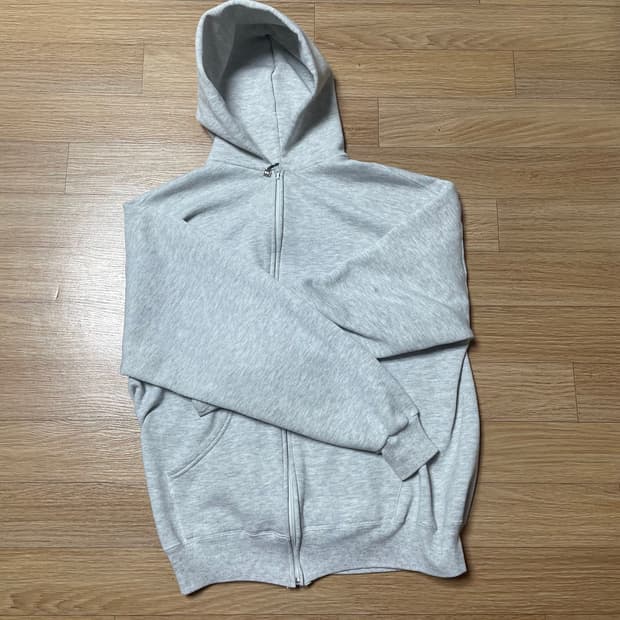 90s 러셀 후드집업 라이트그레이