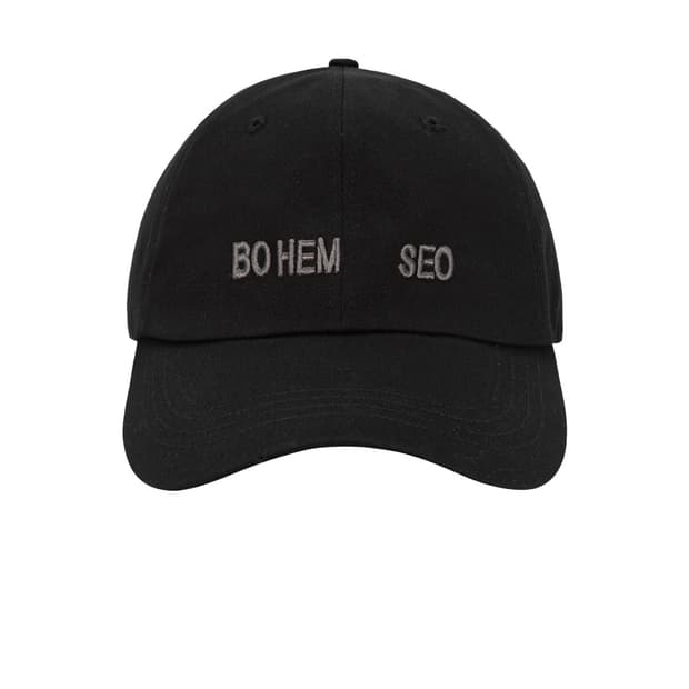 보헤미안서울 베이직 로고 볼캡 블랙