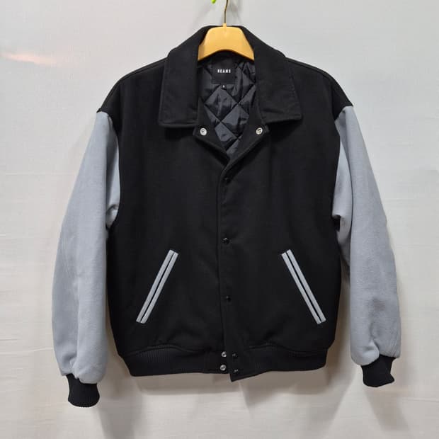 빔즈 블랙/그레이 스타디움 자켓 남성s 105